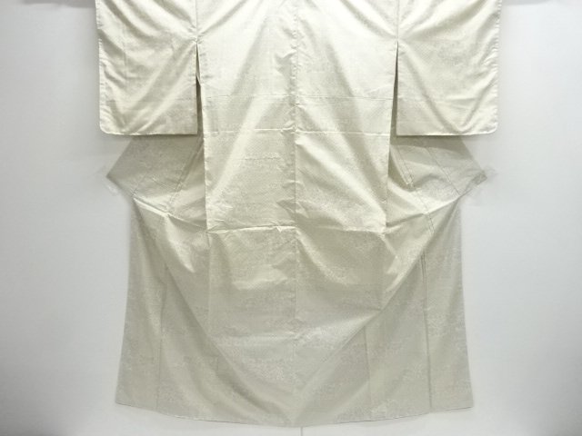 JAPANESE KIMONO / KOMON / OSHIMA TSUMUGI / WOVEN FLOWERS